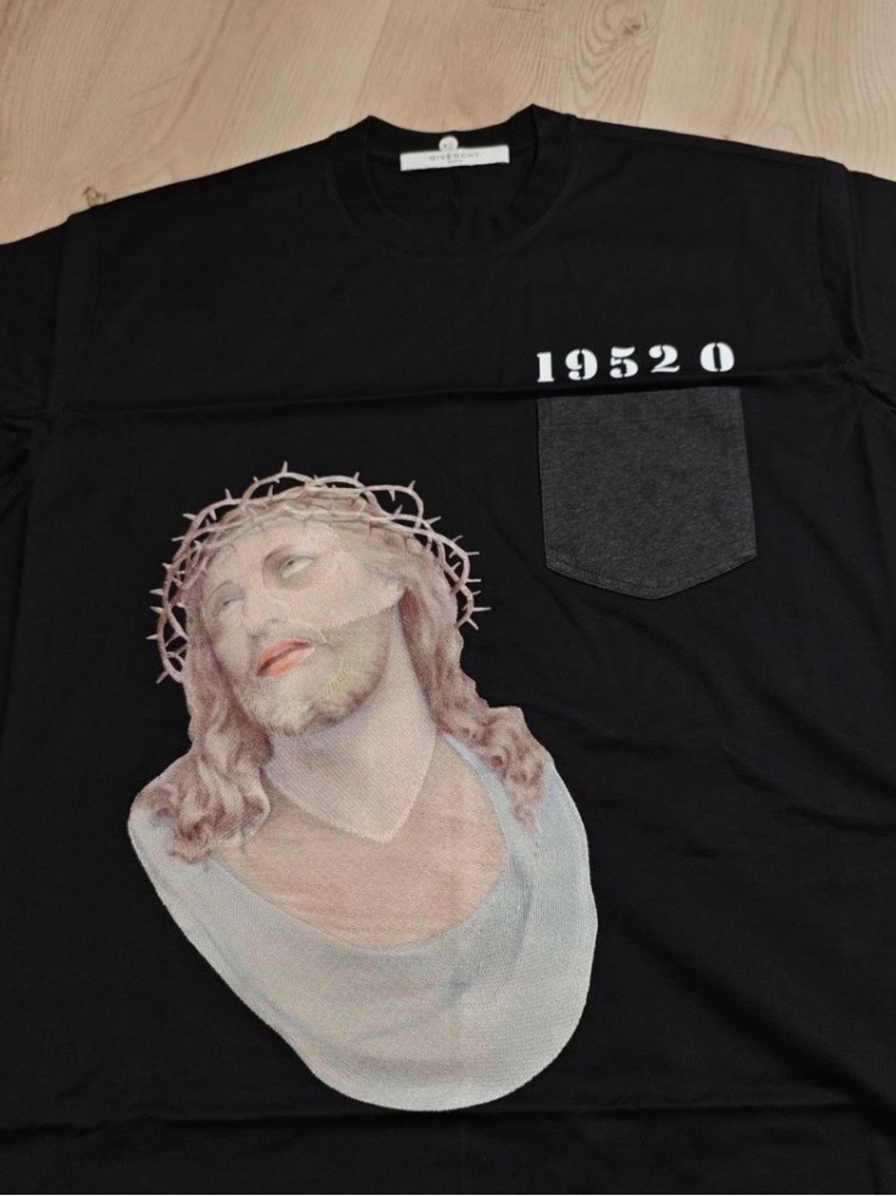 Givenchy Columbian-fit Embroidered
1952 Jesus-print T-shirt In Black